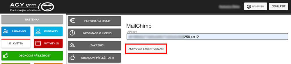 Integracia s mailchimp 2